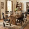 Windsor Dining Chairs Set of 4, Spindle Back Wooden Chairs