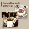 24" Large Lazy Susan, Turntable Serving Tray for Tabletop