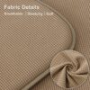 Kitchen Seat Cushions Set of 6, Non Slip Dining Chair Cushions, U-Shaped Indoor Chair Pads, 6 Pack, 15 x 16 Inches, Brown