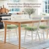 Codi Dining Chair Cushions 4 Pack, Thick Memory Foam Kitchen Seat Pads