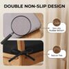 D-Shaped Chair Cushions Set of 6, Chair Pads with Ties, 17" x 16"