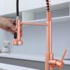 Red Copper Kitchen Faucet