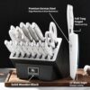 Stahl 19-Piece German Steel Kitchen Knife Block Set (White)