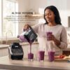 Ninja professional blender for ice set including the 1000W motor base, lid, and large capacity BPA-free pitcher.