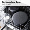 Close-up of the durable, dishwasher-safe base of the SENSARTE cookware set demonstrating heat-resistant design.