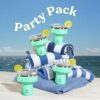 The 16oz insulated margarita tumbler set displayed on a patio table for outdoor entertaining