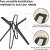 28 Inch Metal Table Base with Suction Cups