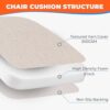 Chair Cushions for Dining Chairs D-Shaped Seat Cushions Chair Pads