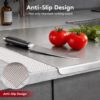 2026 NEW Titanium Cutting Boards for Kitchen, 100% Pure Titanium Kneading Cutting Board with Non Slip Pad, Large Cutting Board