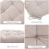 GYALAPERI Chair Cushions for Dining Chairs Set of 6, Tufted Chair Pads