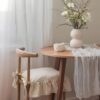 4 Pcs Ruffle Chair Cushions Cover 17.5''x17.5''