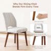 Dining Chairs Set of 4, Upholstered Kitchen Chairs, Striped