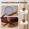 D-Shaped Chair Cushions Set of 4, Chair Pads with Ties, 18" x 17"