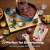 Preparing a large meal in the Ninja PossibleCooker PRO Plus to showcase its 9-in-1 cooking versatility.
