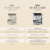 A variety of cafe-quality drinks including drip coffee, cold brew, and espresso made by the Luxe Cafe system.