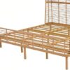 Angled view of the Christopher Knight Home king bed highlighting the durable metal construction and support legs.