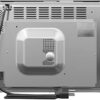Interior view of the KoolMore dual oven featuring convection fan heaters for even baking and broiling.