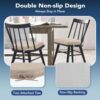 HOMELYSIAN set of 6 dining chair cushions placed on wooden kitchen chairs.