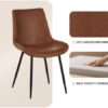 Water-Resistant PU Leather Dining Chairs Set of 4