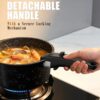 Full 21-piece kitchen set including frying pans and pot protectors for scratch-free storage.
