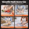 Titanium Cutting Board Set of 3, SGS Lab Tested Double-Sided Chopping Board