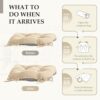 HARBOREST Chair Cushions for Dining Chairs Set of 4 - Chenille Tufted Kitchen Chair Cushions with Ties and Non-Slip Bottom, Foam Chair Pads for Dining Chairs, 17" x 17", Ivory