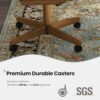 D9550 1pc Swivel Tilt Kitchen Dining Chair - 2-Ash-Chestnut