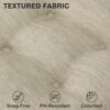 Dining Chair Cushions Set of 4, Dual-Layer Memory Foam Kitchen Chair Cushions, Patented Design Seat Pads with Ties, 16.5 x 16.5 x 3.5in, 4 Pack, Beige