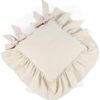 4 Pcs Ruffle Chair Cushions Cover 17.5''x17.5''