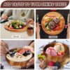 12 Pcs Acacia Wood Dinnerware Set for 4