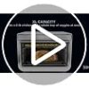 Lifestyle shot of the Ninja Prestige XL air fryer toaster oven prepared for a family meal