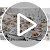 Elegant 24 piece dinnerware service for 8 showing the complete TARA collection set