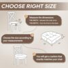 Basic Beyond Chair Cushions for Dining Chairs, Non-Slip Chair Pads, Thick Seat Cushions for Dining Room Chairs, Kitchen Chair Cushions Set of 4, 17" x 17" x 4", Black