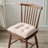 GYALAPERI Chair Cushions for Dining Chairs Set of 6, Tufted Chair Pads