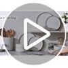 Dishwasher and microwave safe MALACASA Luna 12 piece porcelain dinnerware set displayed in a bright kitchen.