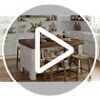 Tribesigns 55" Kitchen Island with Storage & Seating (Rustic Brown & White)