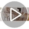 Dining Chairs Set of 4, Upholstered Kitchen Chairs, Striped