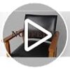 Mid-Century Modern Dining Chairs with Armrest Set of 1, PU Leather Upholstered Dining Room Chairs with Solid Wood Frame, Walnut Kitchen Armchairs for Kitchen Living Room Restaurant, Black