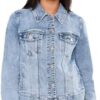 Back view of the Liverpool Classic stretch denim jacket demonstrating its tailored fit.